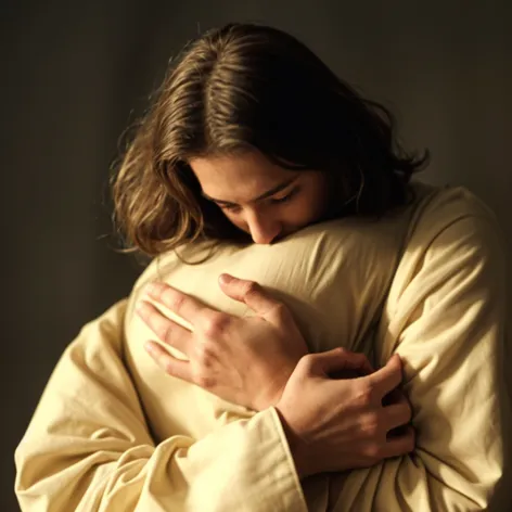 Jesus hugging me