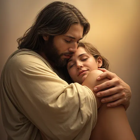 Jesus hugging me