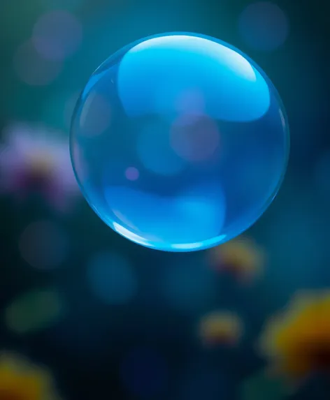 blue bubble thought