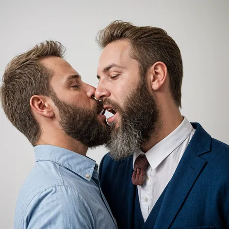 Two men with beards