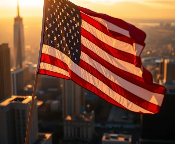 waving us flag