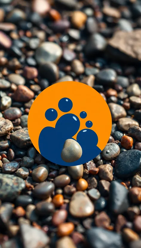 pebbles with circles logo