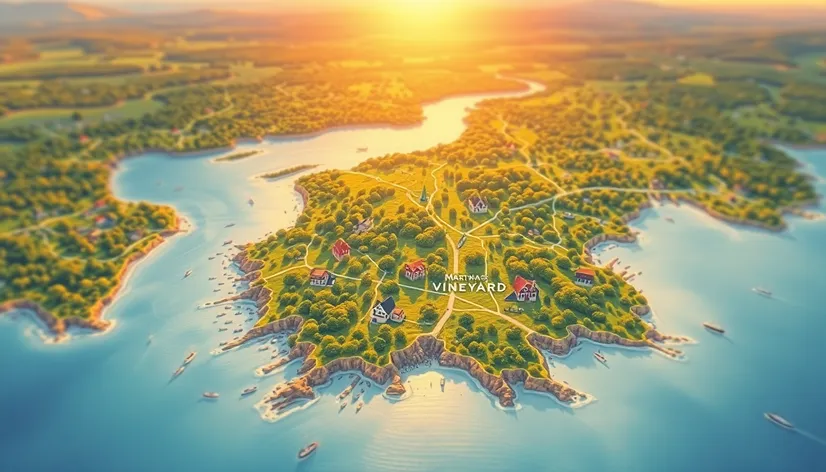 martha's vineyard map