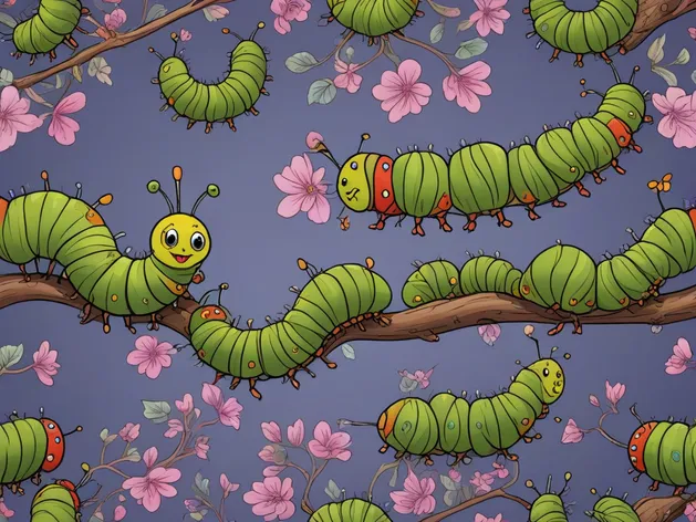 cartoon caterpillar