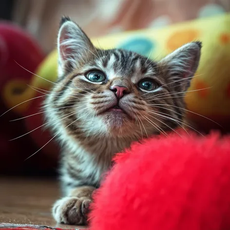 Cat with a ball