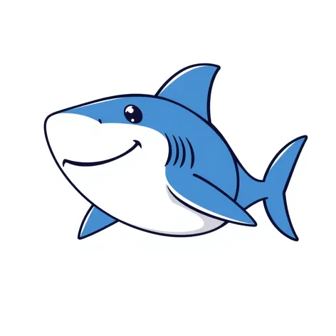 simple shark drawing