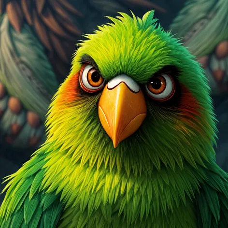 green bird from angry