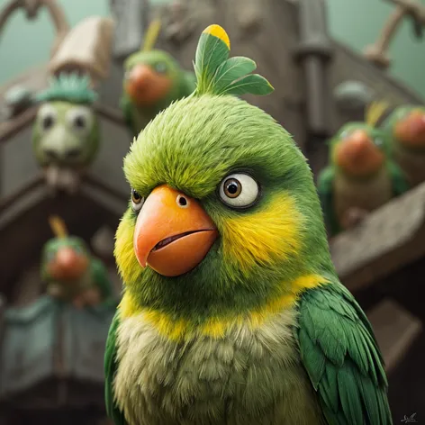 green bird from angry