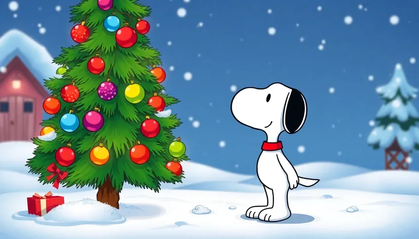 snoopy christmas tree