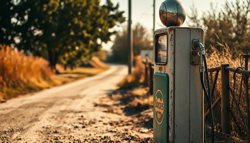 vintage gas pump