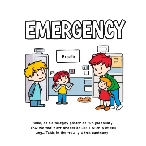 emergency poster for kids