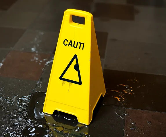 caution wet floor sign