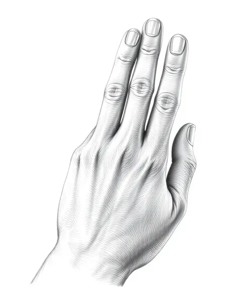 hand reference drawing