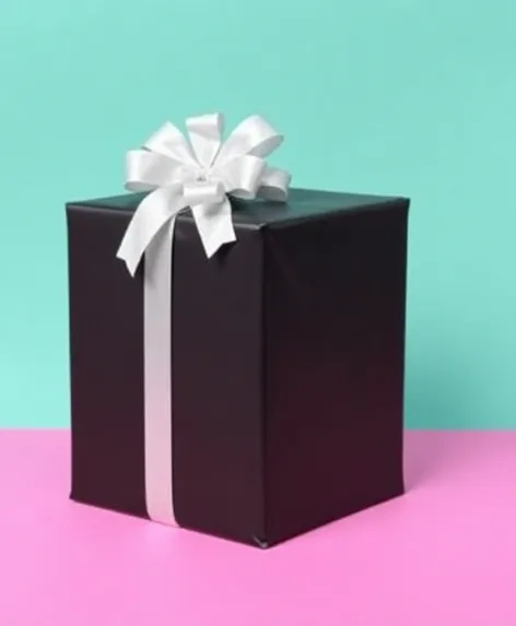 black gift wrapping paper