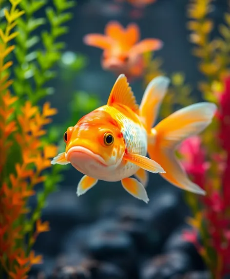 cute fat goldfish