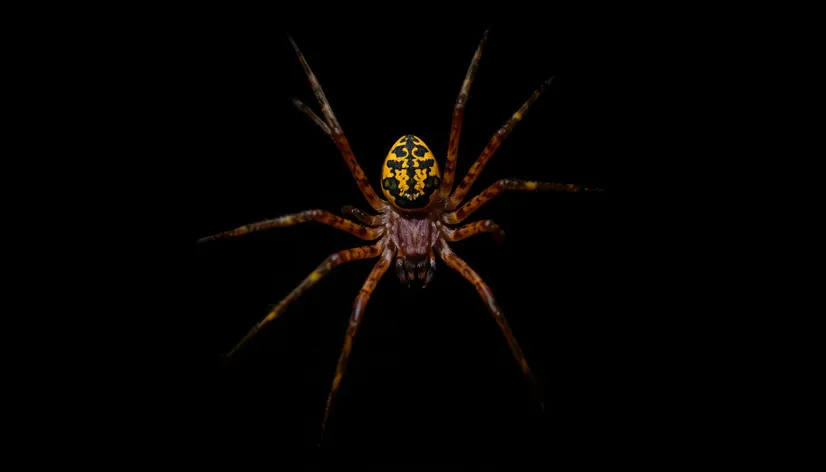 orange and black spider