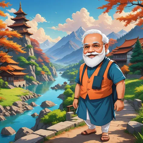 modi cartoon image