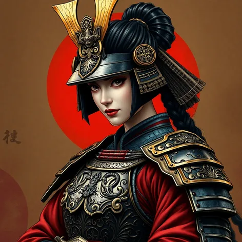 female samurai artwork