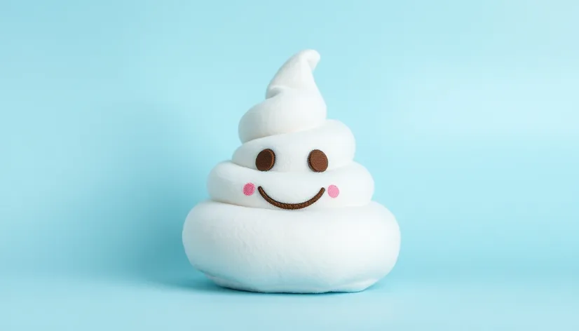 white poop emoji plushie