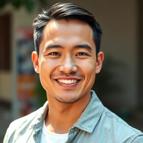 handsome asian man