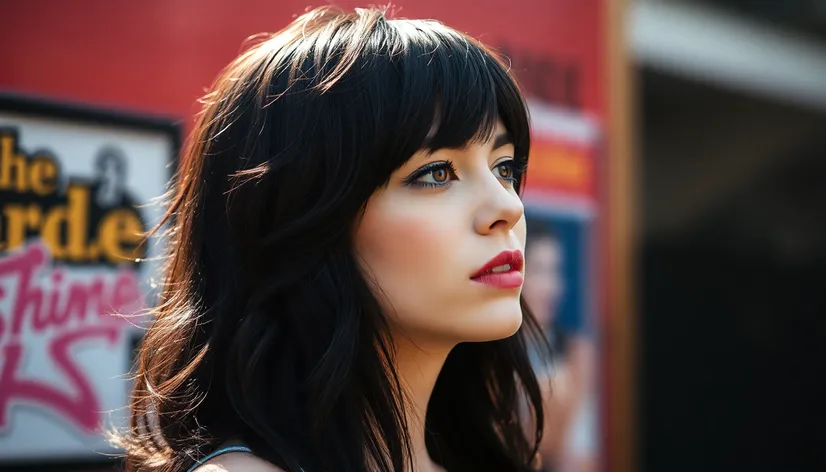 emma stone black hair