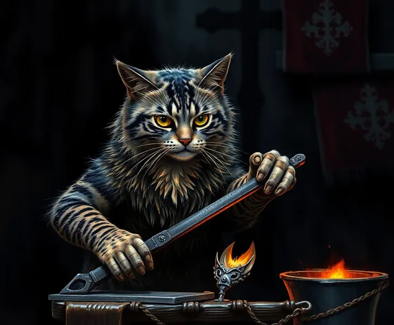 cat blacksmith