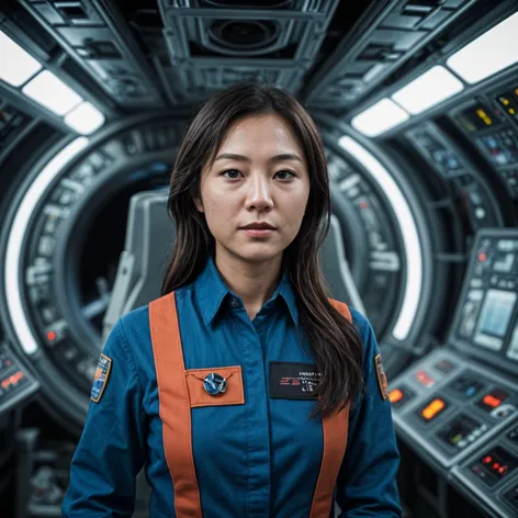 Female Asian Space Mechanic