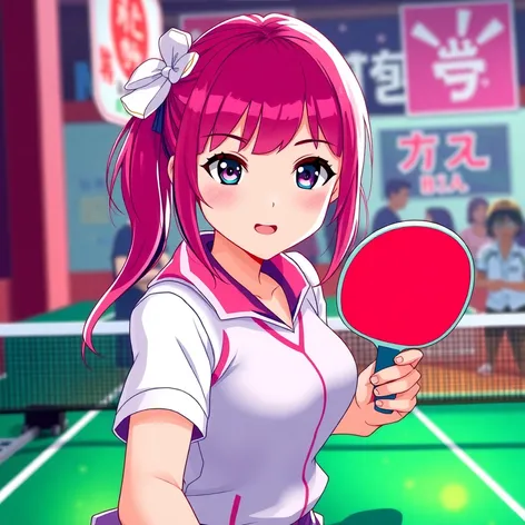 ping pong girl stock