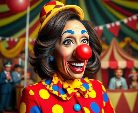 kamala harris clown