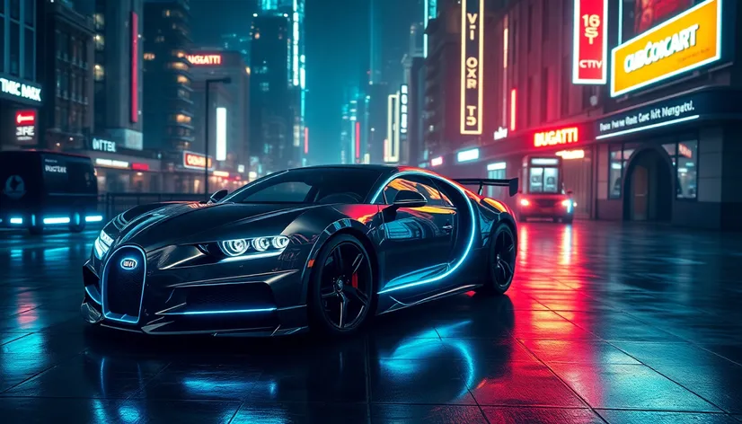 cyberpunk bugatti