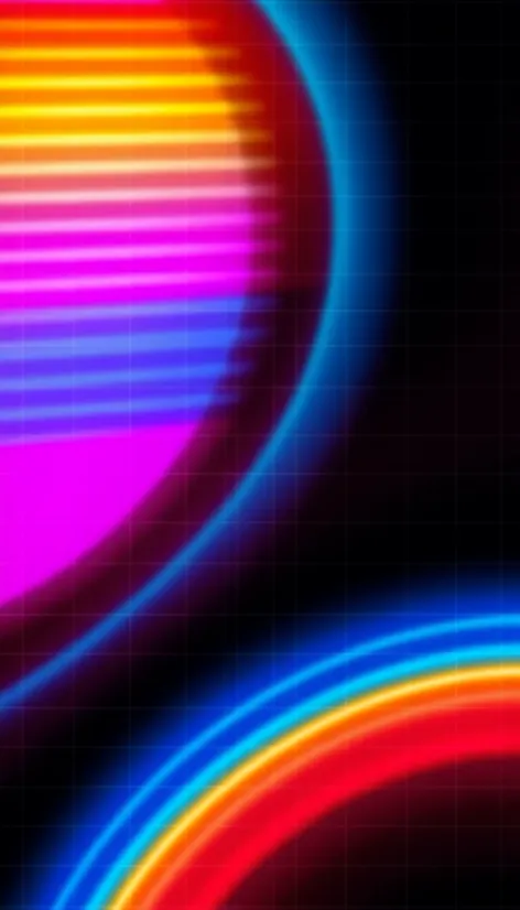 wallpaper neon gridlines retrowave