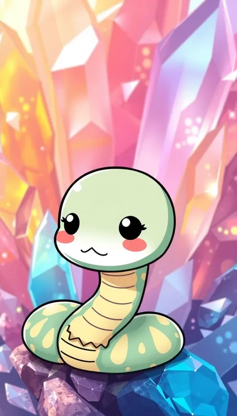 chibi kawaii cute snake