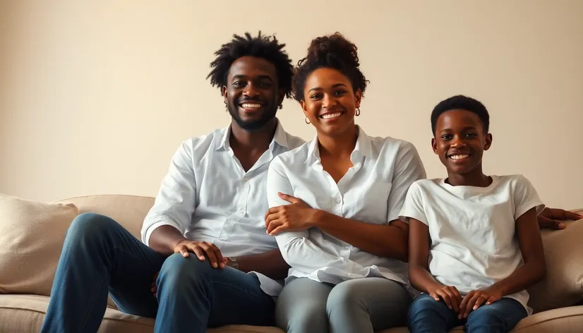 black family photo white