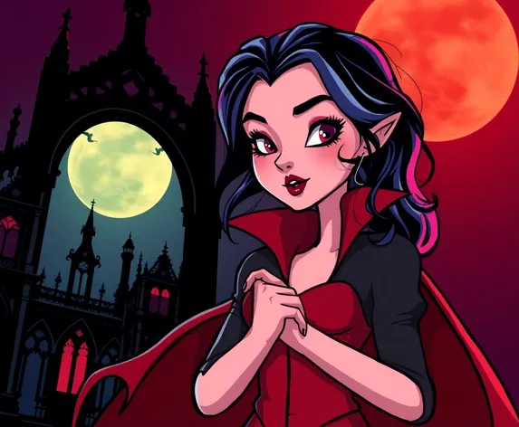 cartoon female vampire