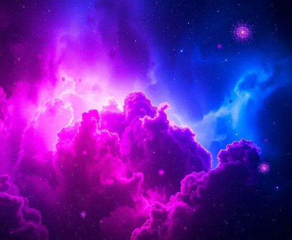 galaxy pink and blue