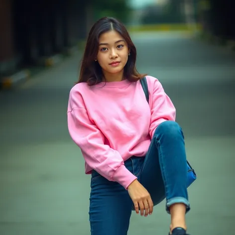 pink color sweatshirt