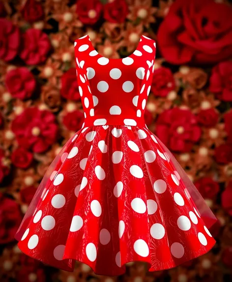 red and white polka