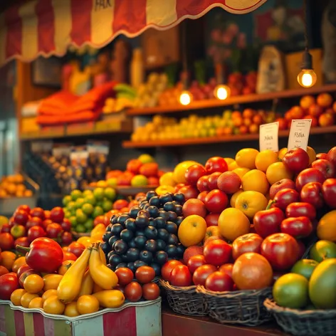 fruit stand painting