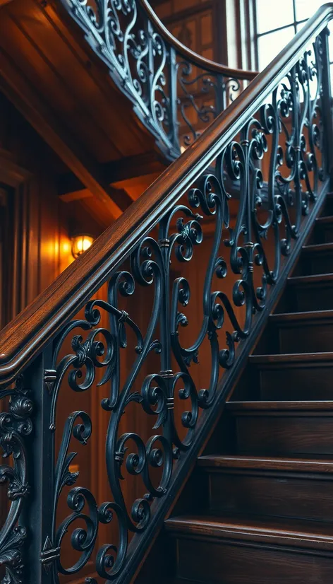 wrought iron stair railing