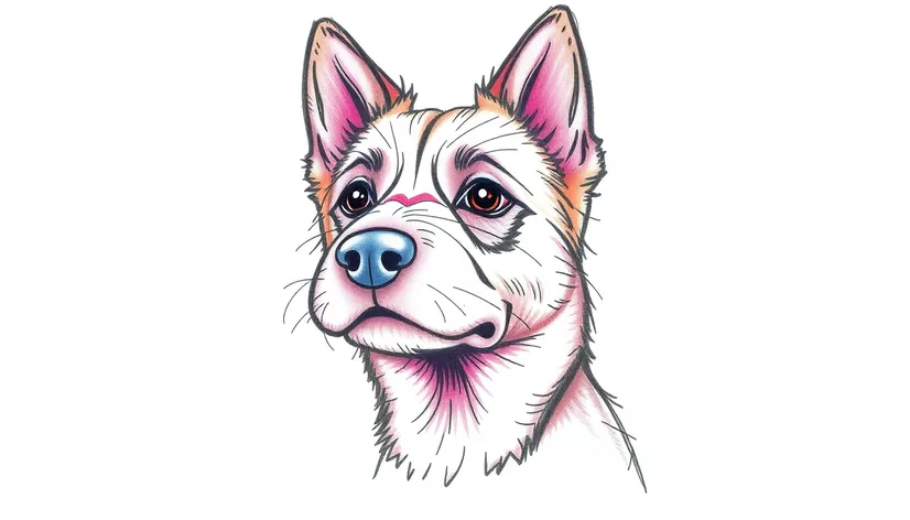 simple dog drawing