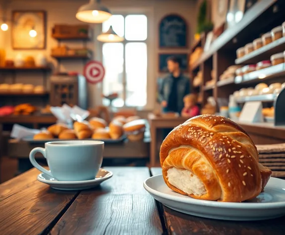 croissant et café photo