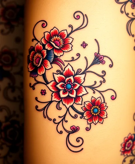 filigree tattoo designs floral