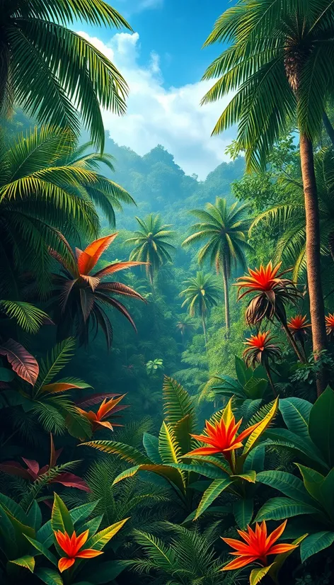 jungle background realistic