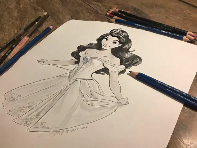 disney princess drawing