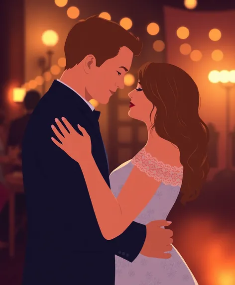 slow dance clipart