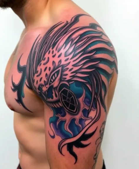 male shoulder tattoos