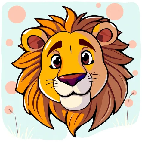 clip art lion head