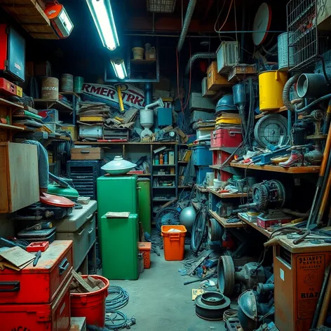 garages full of junk