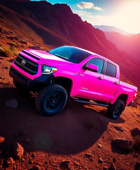 pink toyota tundra