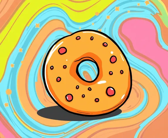 cartoon bagel clip art